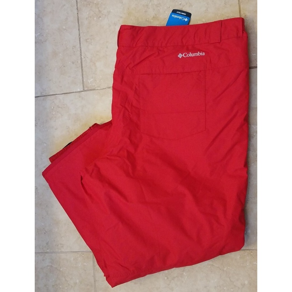 Columbia Omni‎ Tech Thermal Bugaboo IV Snow Pants Red Men Size 6X Short NEW